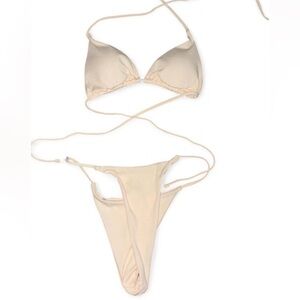 SHEIN Cream Bikini Set